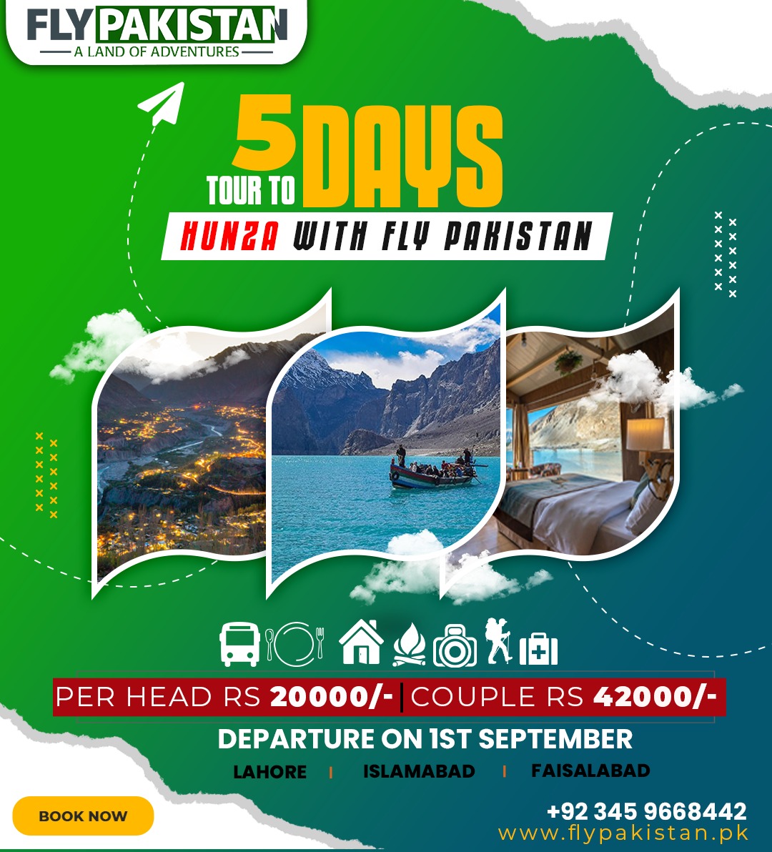 Book Deal 5 Days Tour To Hunza Valley